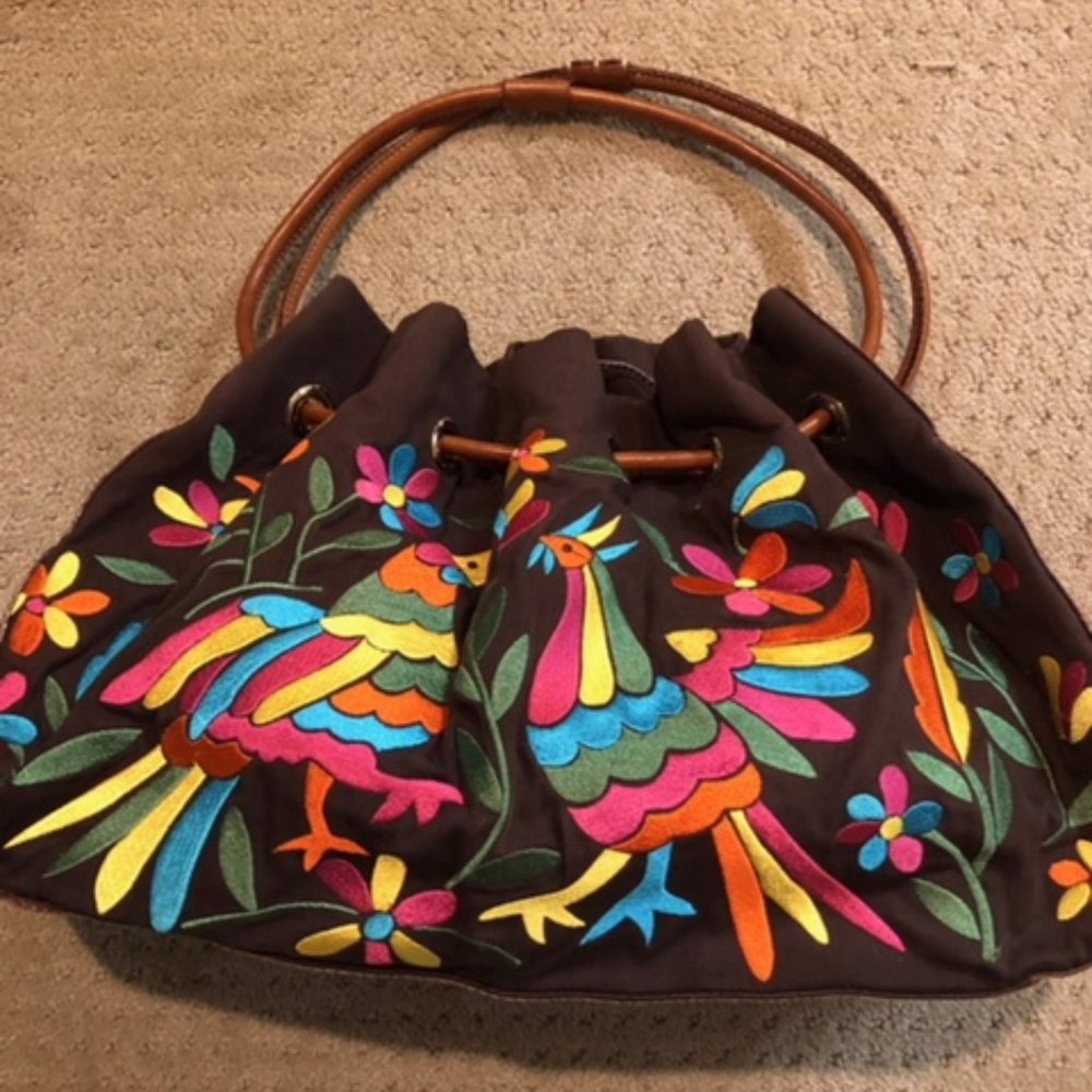 Kate Spade Oaxaca Bird Embroidered Bag Purse